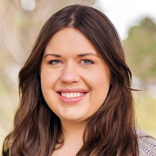 smiling woman with dark hair