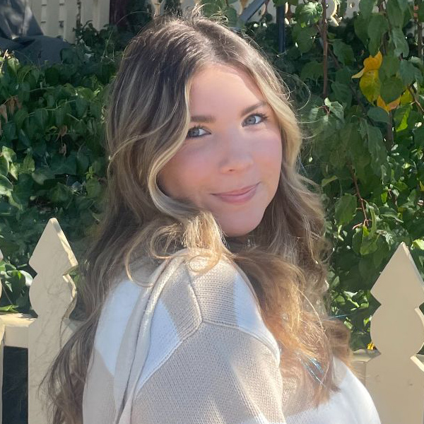 smiling woman with long hair